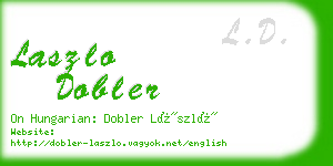 laszlo dobler business card